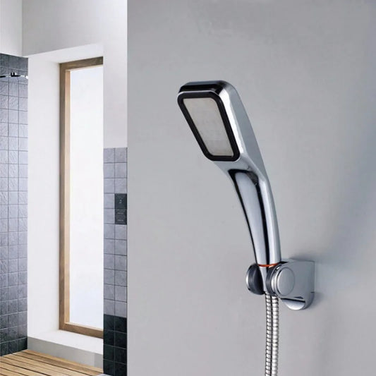 Artfan 300-Hole ABS Chrome Square Rainfall Shower Head for High Pressure Handheld Showers