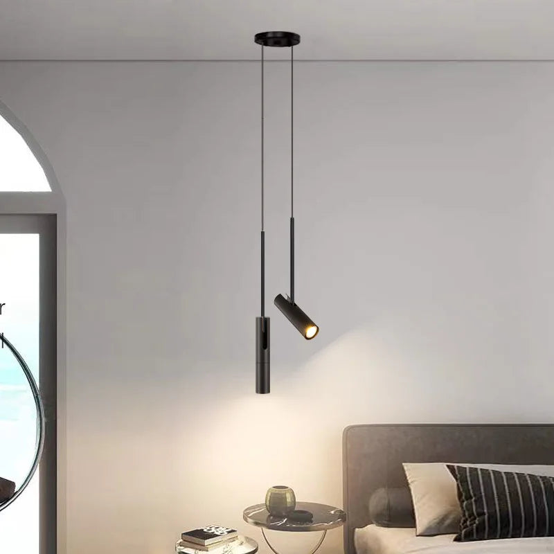 Artfan lighting Black Chandelier Pendant Light for Bedroom, Bar, and Coffee Decor