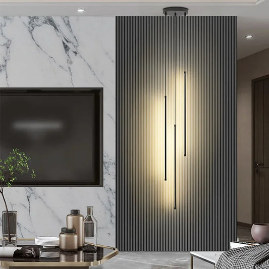 Artfan lighting Black LED Chandelier Pendant Lights for Dining Room and Bedroom