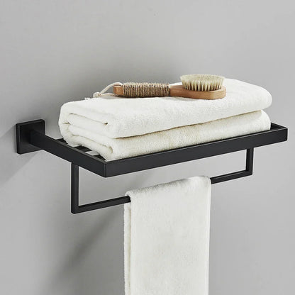 Artfan lighting Black Towel Rack Bar 40cm SUS304 Modern Gold Cloth Holder Wall Mounted