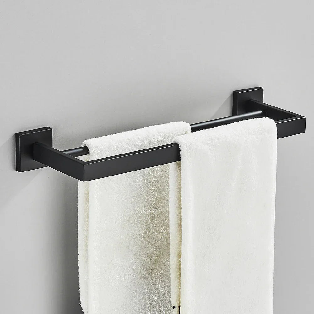 Artfan lighting Black Towel Rack Bar 40cm SUS304 Modern Gold Cloth Holder Wall Mounted