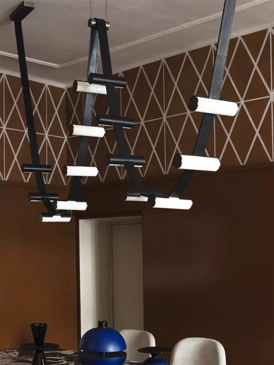 Artfan lighting Black Leather Pendant Light for Dining Room Home Decor