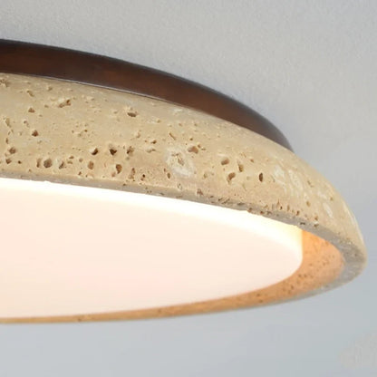 Artfan Acryl Travertine LED Ceiling Lights - Modern Natural Stone Ceiling Lamp