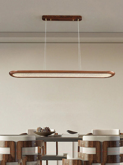 Artfan lighting Black Walnut Wooden Ceiling Chandelier LED Pendant Lamp for Modern Home Decor
