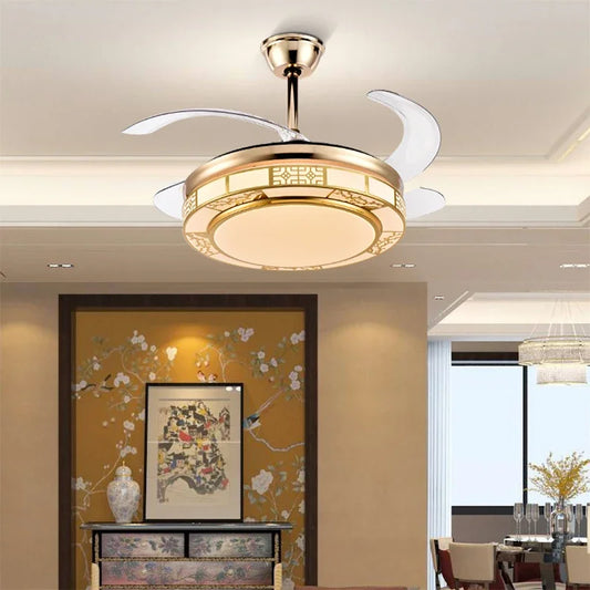 Artfan 42" Acrylic LED Ceiling Fan Light with Remote Control - Dimmable