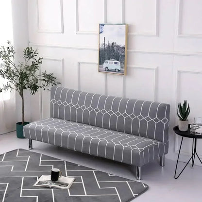 Artfan Armless Futon Sofa Cover Slipcover Elastic No Armrest
