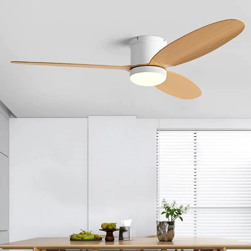 Artfan lighting Black DC Ceiling Fan Light with Remote Control and LED Chandelier