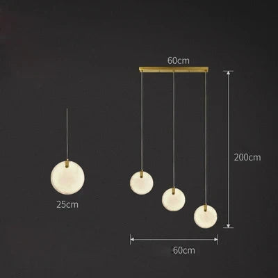Artfan 2025 Art Deco Marble Golden Lustre LED Chandelier Lighting