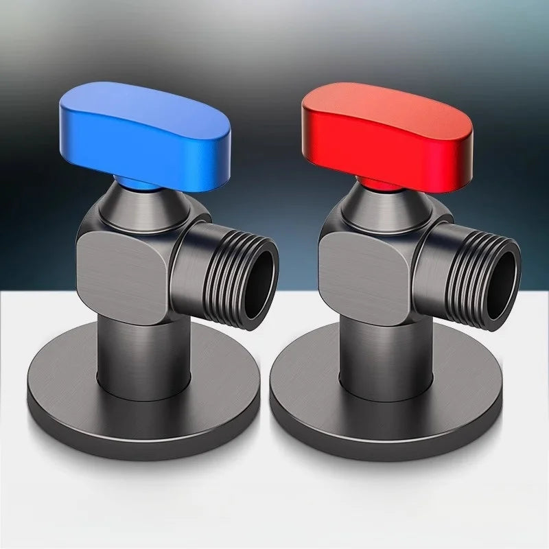 Artfan Angle Valve: Wall Mounted Water Volume Toilet Inlet One Out, Cold Hot.