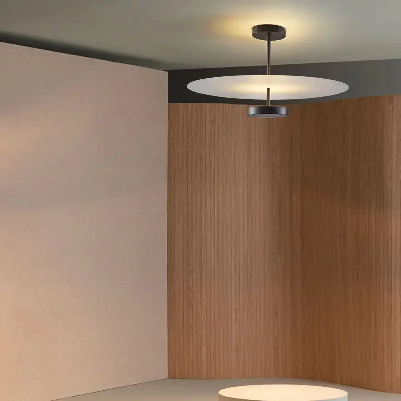 Artfan lighting Black Acrylic Round Chandelier for Home Decor and Indoor Lighting