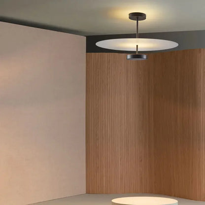 Artfan lighting Black Acrylic Round Chandelier for Home Decor and Indoor Lighting