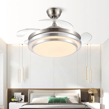 Artfan 42" Retractable LED Ceiling Fan, Remote Control, Modern Design