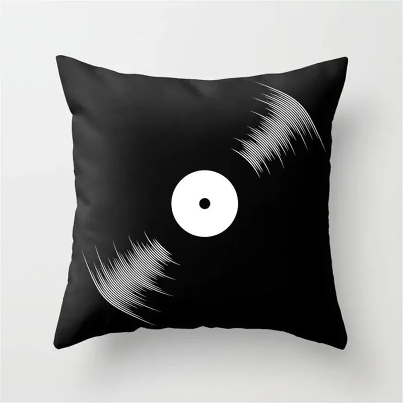 Artfan lighting Black Camera Print Retro Cushion Cover for Home Sofa Chair