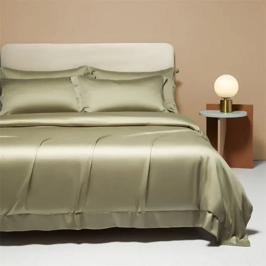 Artfan 120S Natural Fabric Bedding Set Summer Cooling Fitted Sheet Skin Friendly Bedclothes