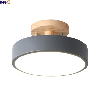 Artfan Acrylic Wood LED Ceiling Light – Nordic Indoor Lighting Fixture