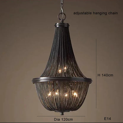Artfan lighting Black Tassel Ceiling Chandelier: Designer Dimmable Home Decor for Living Room
