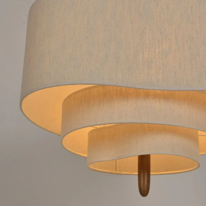 Artfan  Japanese Fabric Chandelier Retro Style Pendant Light for Living Room, Bedroom, Restaurant, Hotel