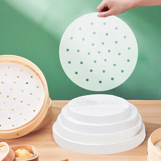Artfan Air Fryer Steamer Papers - 100PCS Non-Stick Oil-Absorbing Baking Utensils