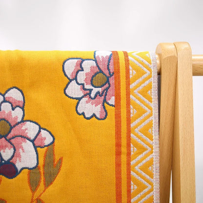 Artfan 100% Cotton Large Bath Towel 80x160cm - Absorbent, Quick-Drying, Four Seasons, Flowers and Bird Design