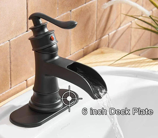 Artfan 6 inch Deck Plate for Bathroom Faucet, Sink Mounting Escutcheon 4014