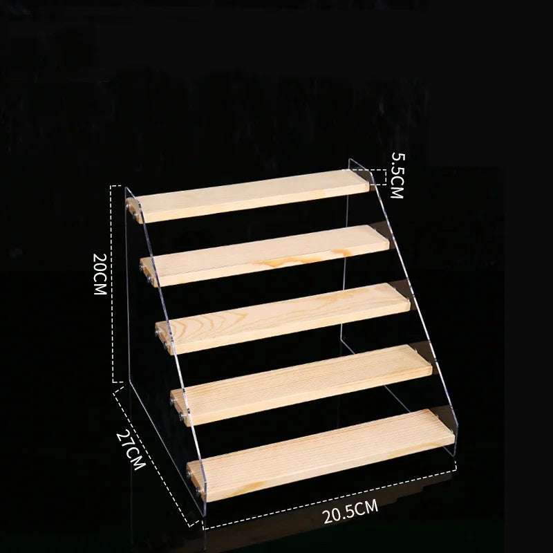 Artfan Acrylic Makeup Organizer Display Stand - 5 Layer Clear Cosmetic Holder