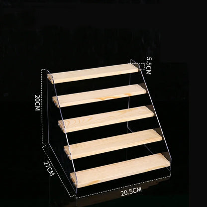 Artfan Acrylic Makeup Organizer Display Stand - 5 Layer Clear Cosmetic Holder