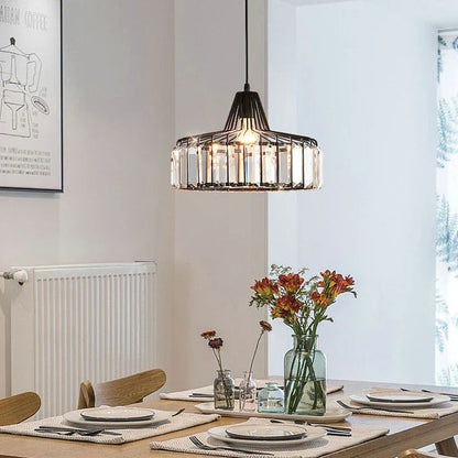 Artfan lighting Black LED Pendant Chandelier for Kitchen Dining Room, Modern Nordic Design