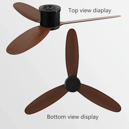 Artfan lighting Black Modern DC Ceiling Fan Remote Control for Office Living Room