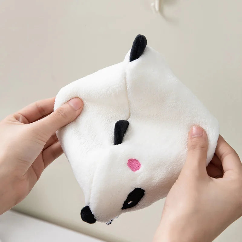 Artfan Animal Hand Towel Set - Cute Panda Koala Child Terry Towels with Hanging Loops
