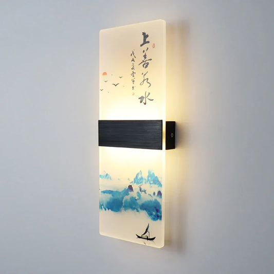 Artfan Acrylic Shade LED Square Wall Lamp for Home Decor