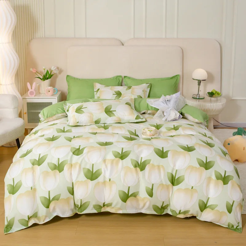 Artfan Animal Pattern Bedding Set - King/Queen Size Quilt Set for Comfortable Home.