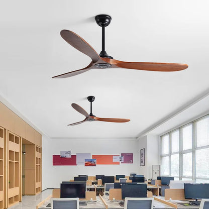 Artfan 70" Wood DC Ceiling Fan w/ Remote Control - Industrial Style Large Size Fan
