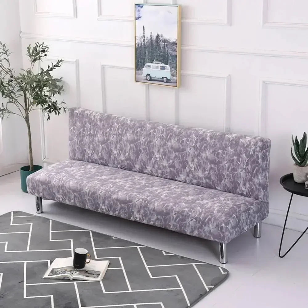 Artfan Armless Futon Sofa Cover Slipcover Elastic No Armrest