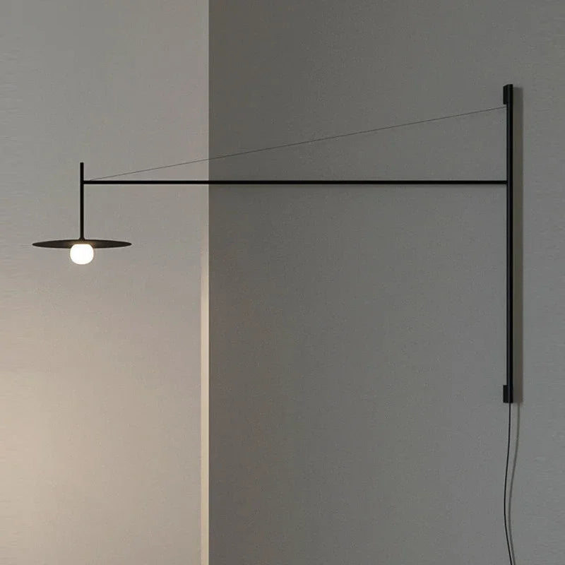 Artfan lighting Black Iron LED Long Wall Lamp for Living Room, Bedroom, Corridor - Nordic Style
