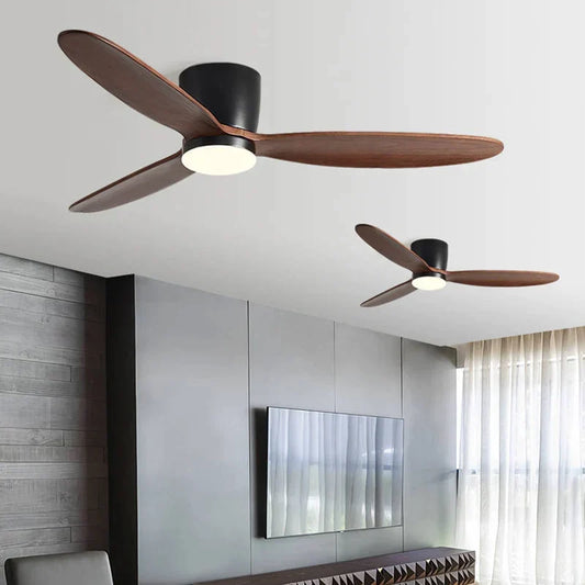 Artfan 3-Blade 35W DC Motor Low Ceiling Fan with 24W Tricolor Light & Remote Control