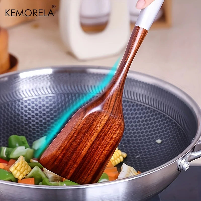 Artfan 7-Piece Thai Wooden Cooking Utensil Set | Eco-Friendly Kitchen Tableware