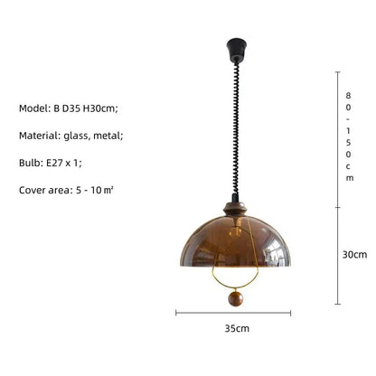 Artfan Amber Shades Retro Dining Room Pendant Chandelieriola