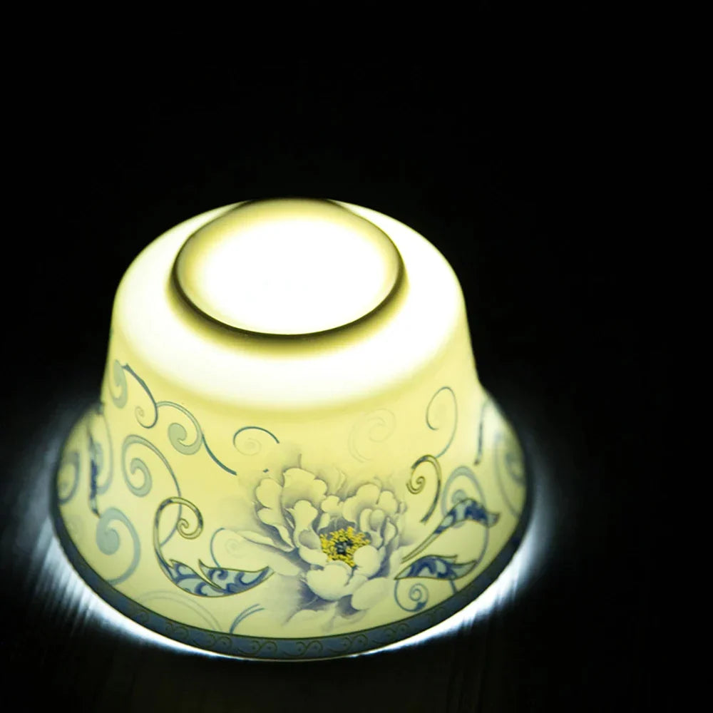 Artfan 350ml Ceramic Gaiwan Porcelain Tea Cup Set