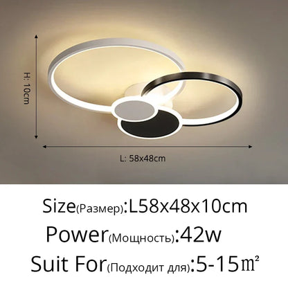 Artfan Acrylic Chandelier Light Modern Minimalist Ceiling Lamp for Living Dining Bedroom