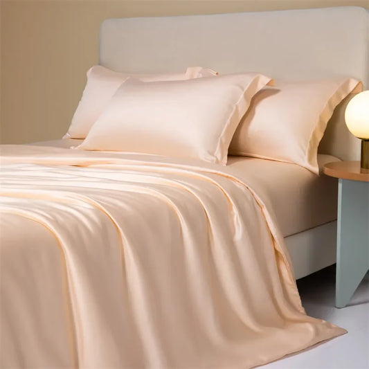 Artfan 120S Natural Fabric Bedding Set Summer Cooling Fitted Sheet Skin Friendly Bedclothes