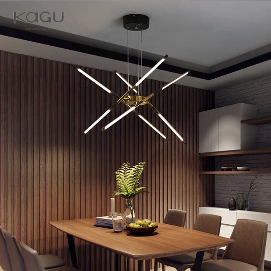 Artfan lighting Black LED Ceiling Chandelier for Nordic Modern Home Decor
