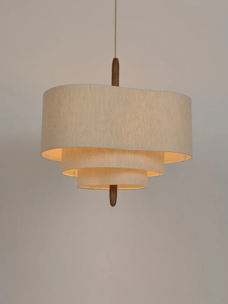 Artfan  Japanese Fabric Chandelier Retro Style Pendant Light for Living Room, Bedroom, Restaurant, Hotel