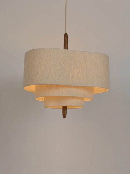 Artfan  Japanese Fabric Chandelier Retro Style Pendant Light for Living Room, Bedroom, Restaurant, Hotel