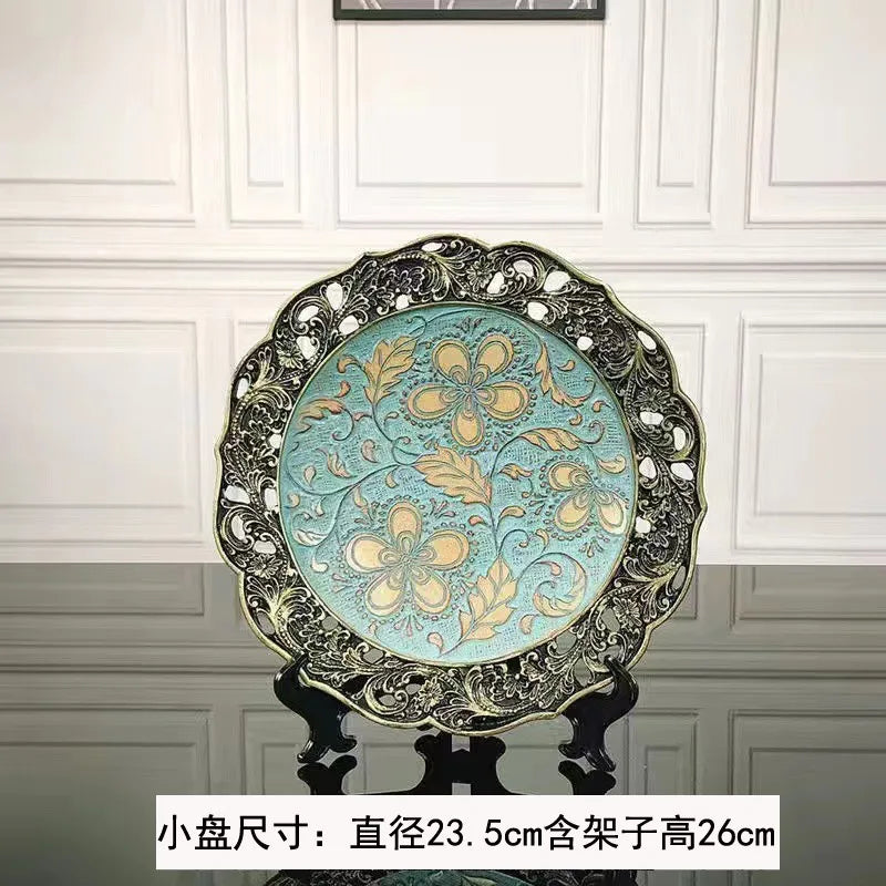 Artfan Resin Vase Dried Flowers Arrangement for Living Room Decor
