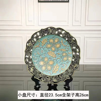 Artfan Resin Vase Dried Flowers Arrangement for Living Room Decor