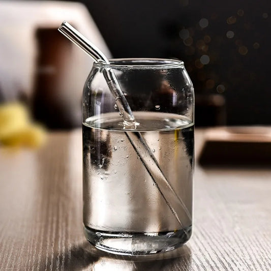 Artfan 574ML Large Can Shape Beer Glass Cup, Durable Borosilicate Glass Drinkware