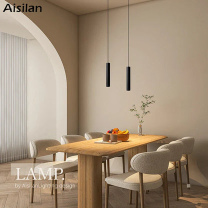 Artfan lighting Black LED Pendant Light 5W CRI 97 Double Anti-glare Spot Light for Living Room