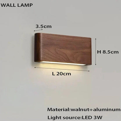 Artfan lighting Black Walnut Wooden Ceiling Chandelier LED Pendant Lamp for Modern Home Decor