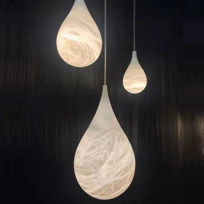 Artfan Alabaster Pendant Lights LED Designer Hanging Lamps For Living Room