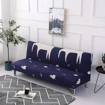 Artfan Armless Futon Sofa Cover Slipcover Elastic No Armrest